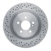 E-Line Drilled & Slotted Brake Rotor, 2005-2011 Mercedes-Benz, Position: Rear - image 3