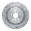 E-Line Drilled & Slotted Brake Rotor, 2012-2019 Mercedes-Benz, Position: Rear - image 1