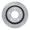E-Line Drilled & Slotted Brake Rotor, 2013-2018 Mercedes-Benz, Position: Rear - image 1