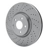 E-Line Drilled & Slotted Brake Rotor, 2014-2019 Mercedes-Benz, Position: Front - image 2