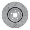 E-Line Drilled & Slotted Brake Rotor, 2014-2019 Mercedes-Benz, Position: Front - image 3