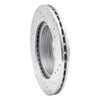 E-Line Drilled & Slotted Silver Brake Rotor, 1989-1994 Suzuki, Position: Front Left - image 2