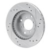 E-Line Drilled & Slotted Silver Brake Rotor, 1995-2002 Suzuki, Position: Front Left - image 3