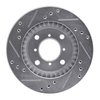 E-Line Drilled & Slotted Silver Brake Rotor, 1995-2002 Suzuki, Position: Front Right - image 4