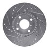 E-Line Drilled & Slotted Silver Brake Rotor, 1999-2007 Suzuki, Position: Front Right - image 2