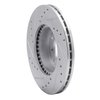 E-Line Drilled & Slotted Silver Brake Rotor, 1999-2007 Suzuki, Position: Front Right - image 3