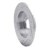 E-Line Drilled & Slotted Silver Brake Rotor, 2007-2014 Suzuki, Position: Rear Right - image 3
