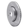E-Line Drilled & Slotted Silver Brake Rotor, 2010-2013 Suzuki, Position: Front Right - image 4
