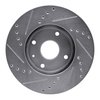 E-Line Drilled & Slotted Silver Brake Rotor, 2004-2010 Fits Multiple Makes/Models, Position: Front Right - image 3