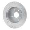 E-Line Drilled & Slotted Silver Brake Rotor, 2004-2010 Fits Multiple Makes/Models, Position: Rear Left - image 4