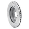E-Line Drilled & Slotted Silver Brake Rotor, 2004-2010 Fits Multiple Makes/Models, Position: Front Left - image 4