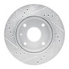 E-Line Drilled & Slotted Silver Brake Rotor, 2004-2010 Fits Multiple Makes/Models, Position: Front Right - image 4