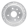 E-Line Drilled & Slotted Silver Brake Rotor, 2004-2010 Fits Multiple Makes/Models, Position: Rear Right - image 1