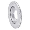 E-Line Drilled & Slotted Silver Brake Rotor, 1996-1998 Suzuki, Position: Front Left - image 4