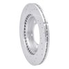 E-Line Drilled & Slotted Silver Brake Rotor, 1996-1998 Suzuki, Position: Front Right - image 3