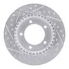 E-Line Drilled & Slotted Silver Brake Rotor, 1996-1998 Suzuki, Position: Front Right - image 4