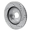 E-Line Drilled & Slotted Silver Brake Rotor, 2006-2017 Suzuki, Position: Front Left - image 4