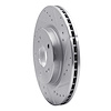 E-Line Drilled & Slotted Silver Brake Rotor, 2006-2017 Suzuki, Position: Front Right - image 1