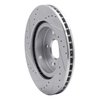 E-Line Drilled & Slotted Silver Brake Rotor, 2006-2017 Suzuki, Position: Front Right - image 3