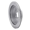 E-Line Drilled & Slotted Silver Brake Rotor, 2009-2017 Suzuki, Position: Rear Right - image 3