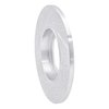 E-Line Drilled & Slotted Silver Brake Rotor, 1965-1976 Audi/Porsche/Volkswagen, Position: Front Right - image 3