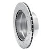 E-Line Drilled & Slotted Silver Brake Rotor, 1969-1983 Audi/Porsche/Volkswagen, Position: Rear Left - image 3
