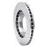 E-Line Drilled & Slotted Silver Brake Rotor, 1986-1986 Audi/Porsche/Volkswagen, Position: Front Right - image 4