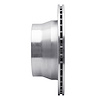 E-Line Drilled & Slotted Silver Brake Rotor, 1987-1989 Audi/Porsche/Volkswagen, Position: Rear Right - image 1