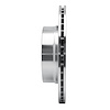 E-Line Drilled & Slotted Silver Brake Rotor, 1997-2004 Audi/Porsche/Volkswagen, Position: Rear Left - image 1