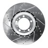 E-Line Drilled & Slotted Silver Brake Rotor, 1999-2021 Audi/Porsche/Volkswagen, Position: Rear Right - image 3