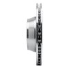 E-Line Drilled & Slotted Silver Brake Rotor, 1999-2021 Audi/Porsche/Volkswagen, Position: Rear Left - image 2