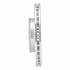 E-Line Drilled & Slotted Silver Brake Rotor, 2006-2012 Fits Multiple Makes/Models, Position: Front Right - image 1