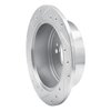 E-Line Drilled & Slotted Silver Brake Rotor, 2006-2012 Fits Multiple Makes/Models, Position: Rear Right - image 2