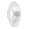 E-Line Drilled & Slotted Silver Brake Rotor, 1994-1996 Kia/Hyundai/Genesis, Position: Rear Right - image 2