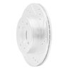 E-Line Drilled & Slotted Silver Brake Rotor, 2000-2002 Kia/Hyundai/Genesis, Position: Front Right - image 2