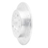 E-Line Drilled & Slotted Silver Brake Rotor, 2003-2008 Kia/Hyundai/Genesis, Position: Rear Right - image 2