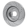 E-Line Drilled & Slotted Silver Brake Rotor, 2009-2011 Kia/Hyundai/Genesis, Position: Front Left - image 4