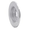 E-Line Drilled & Slotted Silver Brake Rotor, 2010-2016 Kia/Hyundai/Genesis, Position: Rear Right - image 2