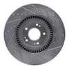 E-Line Drilled & Slotted Silver Brake Rotor, 2011-2017 Kia/Hyundai/Genesis, Position: Front Left - image 4