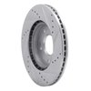 E-Line Drilled & Slotted Silver Brake Rotor, Fits Select Kia/Hyundai/Genesis, Position: Front Left - image 4