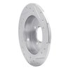 E-Line Drilled & Slotted Silver Brake Rotor, Fits Select Fits Multiple Makes/Models, Position: Rear Left - image 2