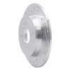 E-Line Drilled & Slotted Silver Brake Rotor, Fits Select Fits Multiple Makes/Models, Position: Rear Left - image 4