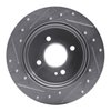 E-Line Drilled & Slotted Silver Brake Rotor, Fits Select Fits Multiple Makes/Models, Position: Rear Right - image 2
