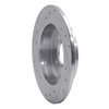 E-Line Drilled & Slotted Silver Brake Rotor, Fits Select Fits Multiple Makes/Models, Position: Rear Right - image 3