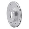 E-Line Drilled & Slotted Silver Brake Rotor, 2012-2017 Fits Multiple Makes/Models, Position: Front Left - image 3
