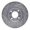 E-Line Drilled & Slotted Silver Brake Rotor, 2012-2017 Fits Multiple Makes/Models, Position: Front Right - image 3