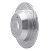 E-Line Drilled & Slotted Silver Brake Rotor, 2010-2021 Kia/Hyundai/Genesis, Position: Rear Right - image 3