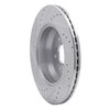 E-Line Drilled & Slotted Silver Brake Rotor, Fits Select Kia/Hyundai/Genesis, Position: Rear Right - image 2