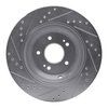 E-Line Drilled & Slotted Silver Brake Rotor, Fits Select Kia/Hyundai/Genesis, Position: Rear Right - image 4