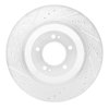 E-Line Drilled & Slotted Silver Brake Rotor, Fits Select Kia/Hyundai/Genesis, Position: Rear Right - image 2